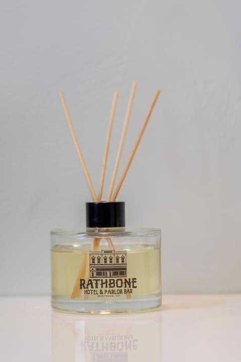 Designer toiletries, hair dryer, towels, soap