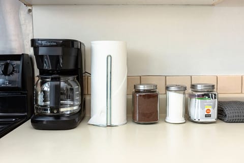 The line up. Coffee from local roaster Foggy Bean