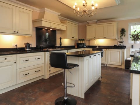 Fridge, dishwasher, electric kettle, toaster