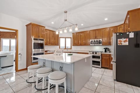 Huge island and new appliances for cooking and entertaining