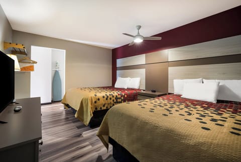 Standard Room, 2 Queen Beds, Non Smoking | Desk, iron/ironing board, cribs/infant beds, rollaway beds