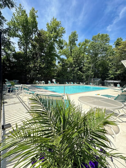 The kid-friendly, gated pool is conveniently close to your home 