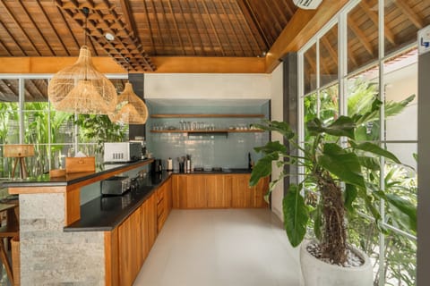 Family Villa, Private Pool | Private kitchenette | Full-size fridge, microwave, stovetop, espresso maker