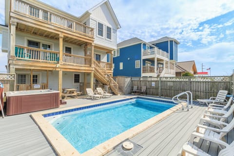 Rear Exterior and Private Pool
