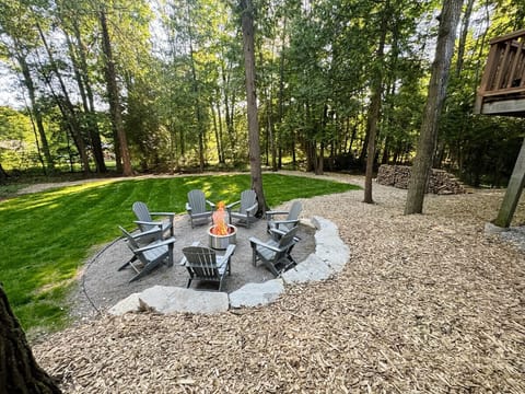 Firepit and yard
