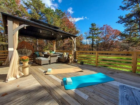 Picture yourself in our ultimate summer oasis - where every moment on our private back deck is a treasure. From cherished family dinners to sunrise yoga, serene meditation, and wildlife surprises, our secluded haven has it all waiting for you!