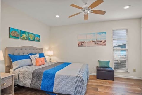 Queen sized bed