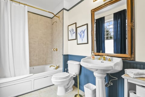 Full Bathroom with Jetted Jacuzzi Bathtub and Shower