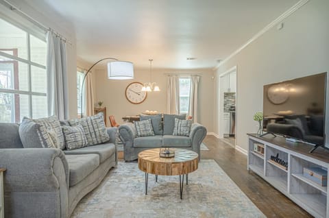 "Cozy up in our living room."

