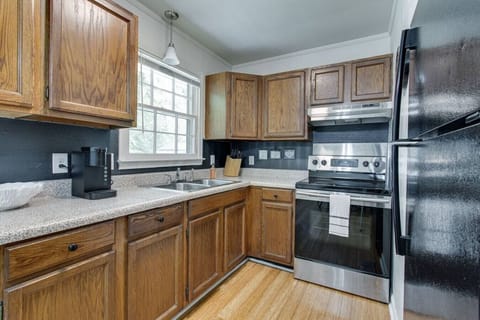 Kitchen, we have a Keurig coffee maker.