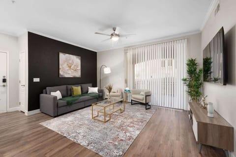Living area with TV for entertainment