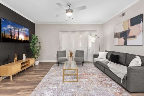 Spacious Living area with TV