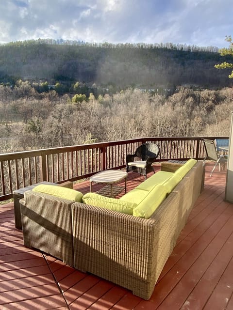 Comfortable deck furniture.