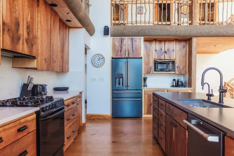 Open kitchen with an island