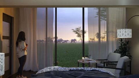 Premium bedding, down comforters, memory foam beds, in-room safe