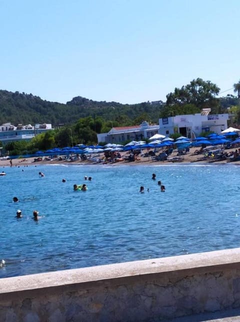 Beach nearby, sun loungers, beach umbrellas