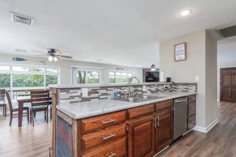 Large kitchen #1 with island and LAKE VIEWS!