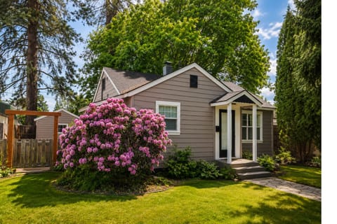 Exterior. Parking located off back alley or on street in font of home. 