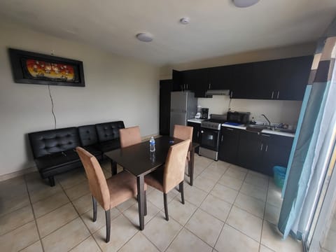 Traditional Apartment, 1 Bedroom | Private kitchen | Full-size fridge, microwave, oven, stovetop