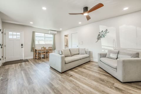 Bright, modern living space perfect for relaxing after a day out