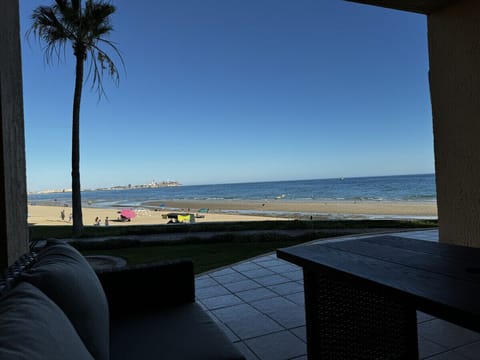Outdoor Patio Just Steps from the Beach