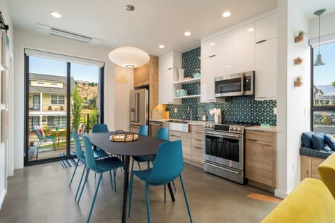 High-end fully equipped kitchen with custom cabinetry