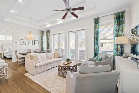 A seamless blend of style and comfort with chic furniture and coastal-inspired decor.