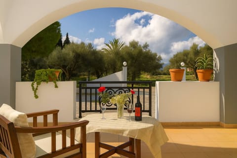 Private atio amidst olive groves