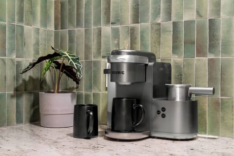 Keurig Coffee Maker with milk frother for your morning Cappuccino/Latte