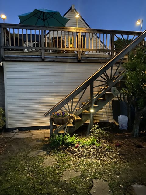 Stairway leading up to the Loft