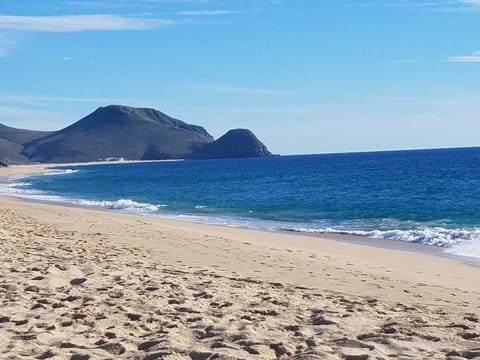 Beach nearby, beach umbrellas, beach towels