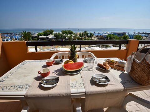 Food, Sky, Table, Tableware, Furniture, Property, Building, Water, Plant, Chair