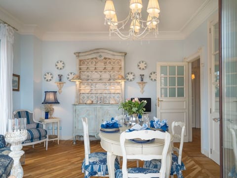 Furniture, Picture Frame, Property, Table, Blue, Chair, Decoration, Wood, Lighting, Interior Design