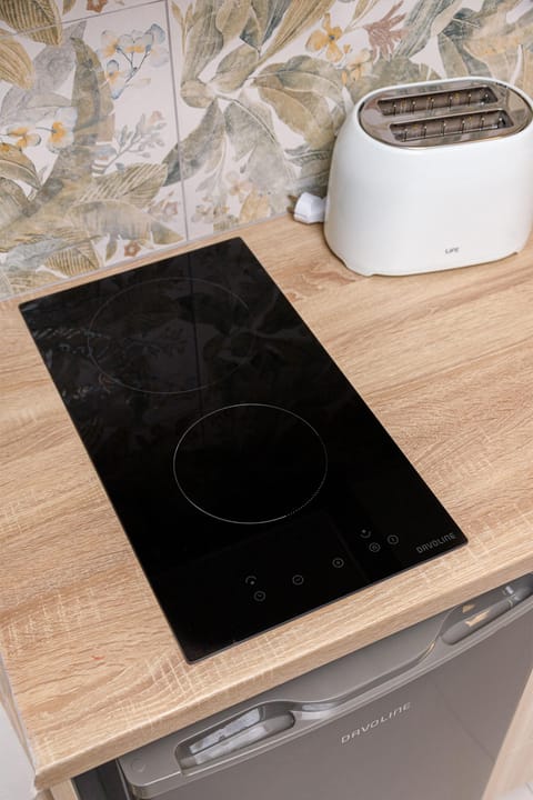 Grand Studio | Private kitchen | Mini-fridge, toaster, cookware/dishes/utensils, paper towels