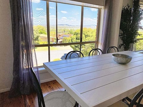 Dining area with a view.