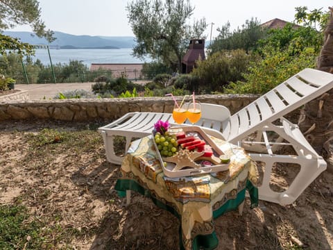 Plant, Property, Table, Plant Community, Sky, Outdoor Furniture, Food, Tree, Wood, Chair