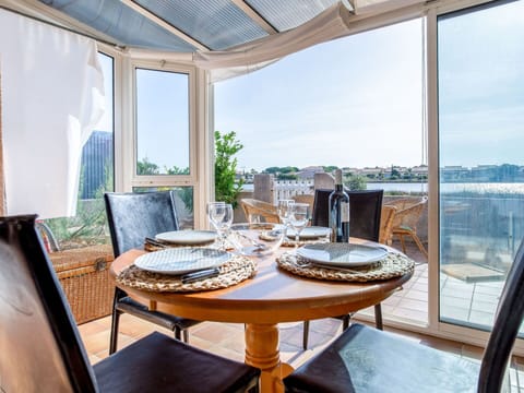 Table, Property, Furniture, Building, Sky, Azure, Window, Interior Design, Wood, Chair