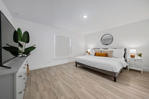 Spacious Master Bedroom with big smart Tv!