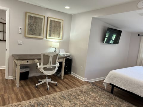 Dedicated Work Space with the most Amazing Chair and Printer