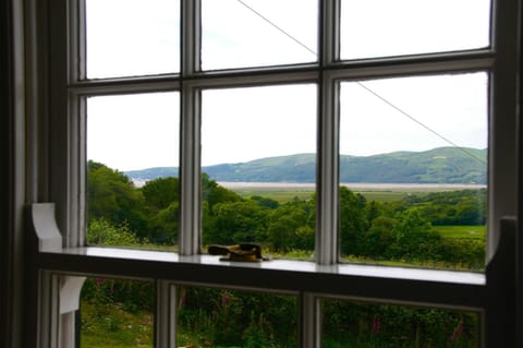 Window with sea view outside