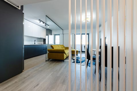 Premium Apartment | Living area | 55-cm Smart TV with cable channels, Netflix, streaming services
