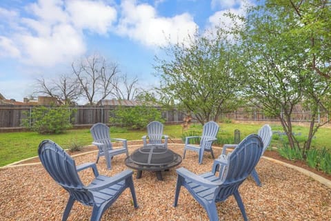 Gather around the firepit on a cool evening.