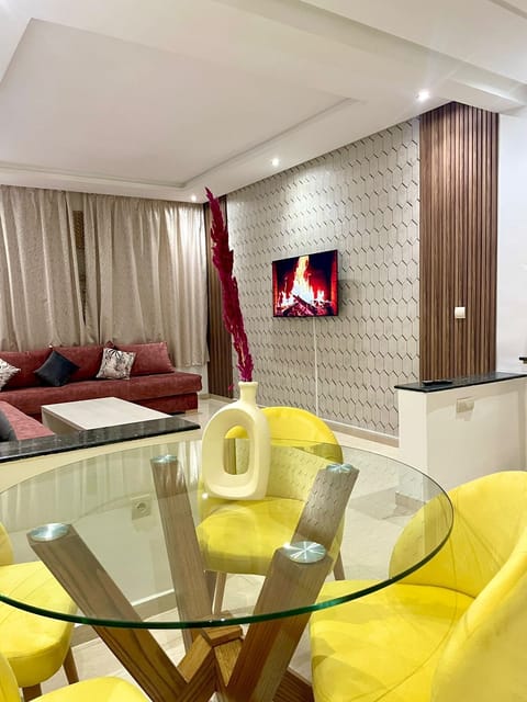 Superior Apartment, Multiple Beds | Living area | Flat-screen TV