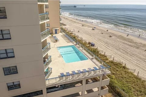 Welcome to The Oceans building, ocean front Cherry Grove Beach.