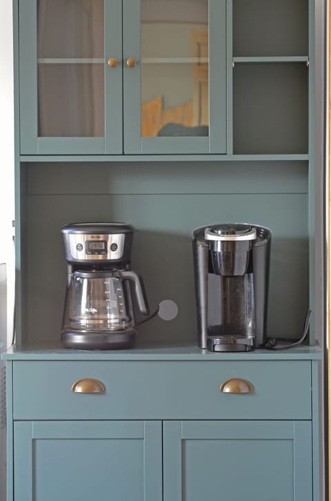 Coffee! We stock the house with coffee roasted at Lake Wind Coffee just down the road in Port Wing. 