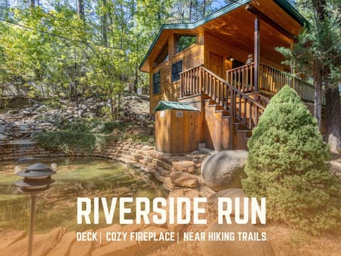 Nestled next to the pond, Riverside Run offers a serene escape. Relax on the deck, enjoy the cozy fireplace, and explore nearby hiking trails. This cabin retreat is your perfect Ruidoso getawa