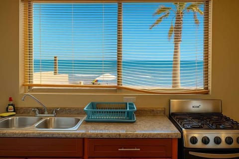 Stunning Sea of Cortez view studio for rent in Percebu, San Felipe BC MX. Steps from the beach. Book now!