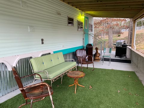 Roomy patio for relaxing and chatting with friends