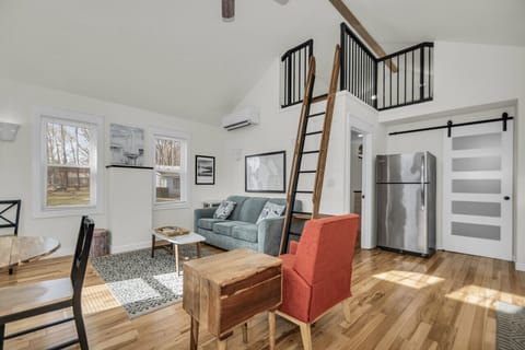 Vaulted Ceilings, Open Floor Plan. Loft with Twin XL Bed