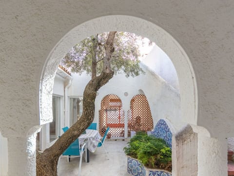 Plant, Building, Tree, House, Woody Plant, Art, Shade, Facade, Landscape, Arch